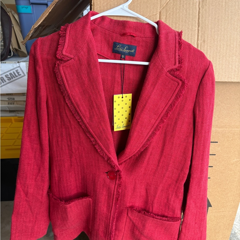 Luisa Spagnoli Red Blazer